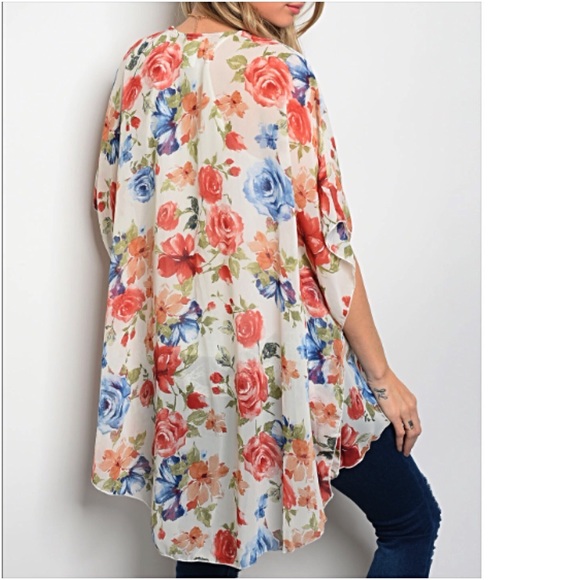 Gorgeous Relaxed Flowy Kimono Cardi SMLXL - Picture 2 of 6